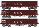 REE Modles WB854 HO - Set de 3 tombereaux SGW ep IIIb SNCF