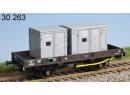 LS MODELS 30263 HO - Wagon Ocem 29 Jho avvec 2 containers SNCF ep III