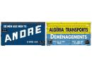 REE Modles XB 060 HO - Set de 2 containers cadres dmnagement ANDRE et Algrie transports XB060