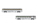 JOUEF  HJ4176 HO - Set de 2 voitures Inox courtes ep IV SNCF