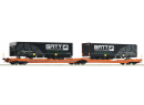 ROCO 77403 HO -  Wagon-poche articul double T3000e, Wascosa ep VI