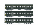 EPM E413306 HO - Set de 3 voitures ROMILLY - Eclairage intrieur - Ep.IV SNCf