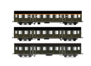 EPM E413309 HO - Set de 3 voitures ROMILLY - Eclairage intrieur - Ep.III SNCF