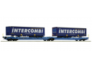 ROCO 6600035 HO - Wagon-poche articul double T3000e - Ep.VI - EUROWAGON