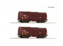 ROCO 6680009 TT - Coffret de 2 pices - Wagons  capots tlescopiques - Ep VI DR