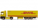 AWM 73005 HO - Tracteur routier Man TGA XXL Aerop avec semi remorque messagerie DHL