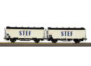 LS MODELS 30004 HO - Set de 2 frigorifiques STEF ep III SNCF