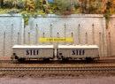 LS MODELS 30002 HO - Set de 2 frigorifiques HI STEF toit blanc ep III SNCF