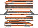 REE Modles TGV001 HO - Ensemble de 10 lments TGV PSE No29 ep IV SNCF