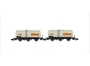 ARNOLD HN6609 N - Set de 2 wagons citerne SHELL  3 essieux ep IV SNCF